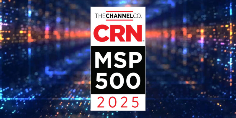 CRN MSP 500 2025 award badge