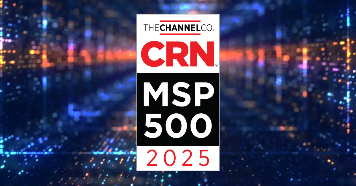 CRN MSP 500 2025 award badge