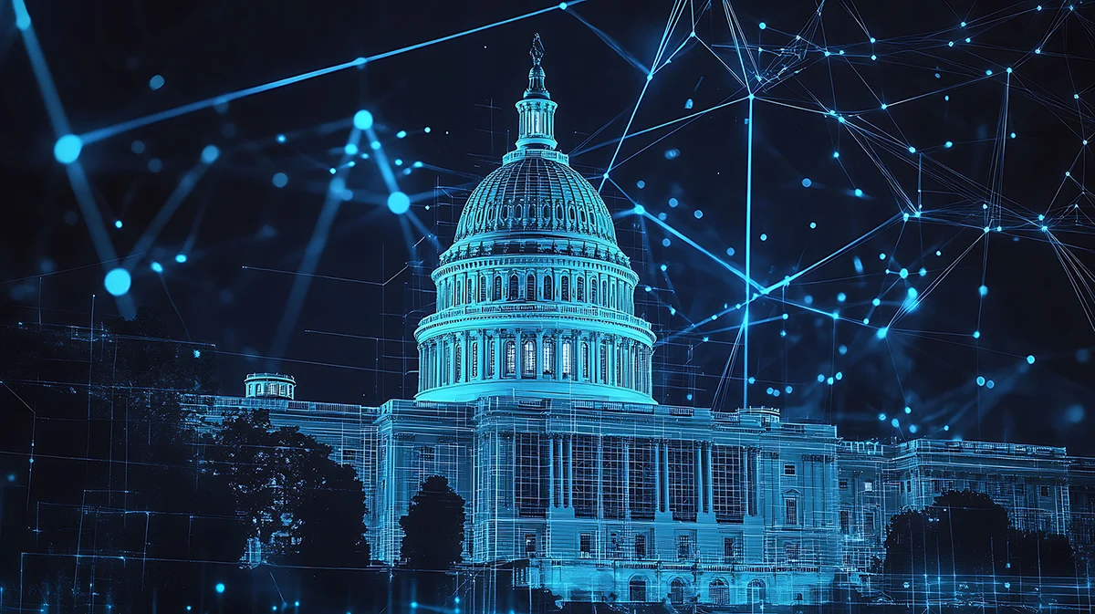 Digital abstract government building