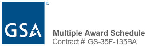 GSA Multiple Award Schedule badge, Contract GS-35F-135BA